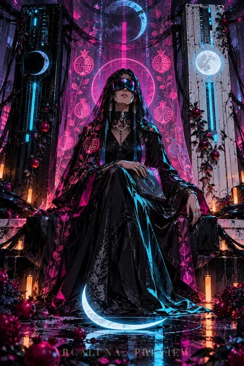 La Sacerdotisa — Cyber Arcana